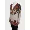 Silk and cashmere cardigan with buttons