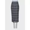 Striped wool skirt