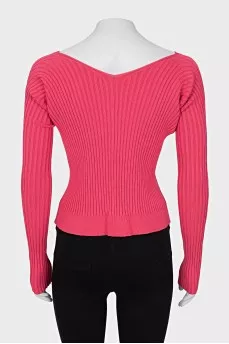 Cardigan decorated with a brand logo