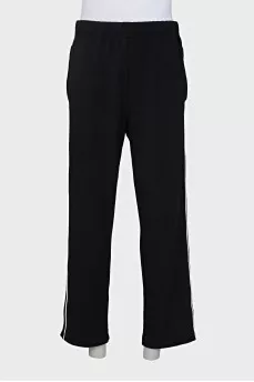 Men's striped track pants with tag