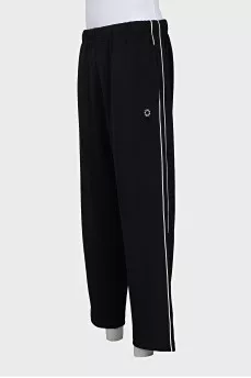 Men's striped track pants with tag