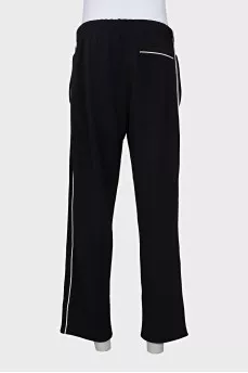 Men's striped track pants with tag