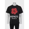 Men's Floral Print T-Shirt With Tag