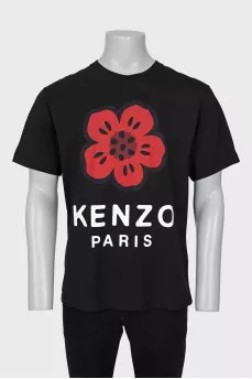Men's Floral Print T-Shirt With Tag