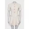 White tweed dress