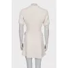 White tweed dress
