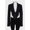 Jacket with ties on the back