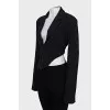 Jacket with ties on the back