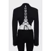 Jacket with ties on the back