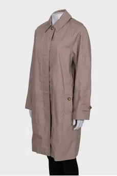Pink Double Breasted Coat with Tag