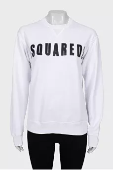 Sweatshirt with brand logo