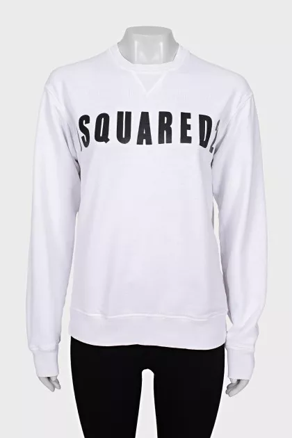 Sweatshirt with brand logo