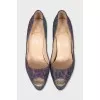 Animal print sparkly shoes