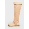 High boots without fasteners