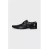 Men's leather shoes with buckle