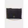 Leather clutch on chain