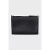 Leather clutch on chain