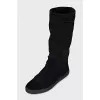 Boots with quilted uppers