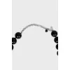 Black bead necklace