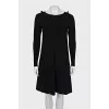 Black dress with patch pockets