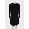 Black dress with patch pockets