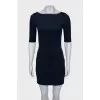 Blue dress with chain