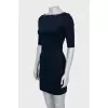Blue dress with chain