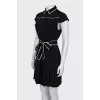 Black dress with belt