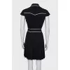 Black dress with belt