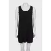 Black dress with raw edges