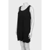 Black dress with raw edges
