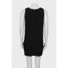 Black dress with raw edges