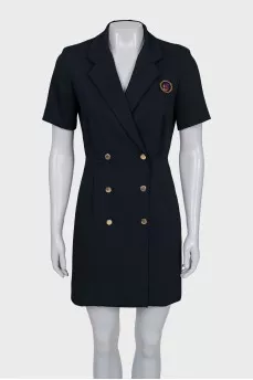 Short Sleeve Button Dress