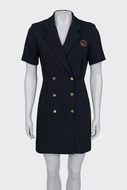 Short Sleeve Button Dress