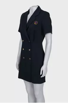 Short Sleeve Button Dress