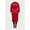 Satin wrap coat