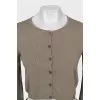 Cropped grey cardigan