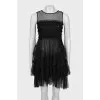 Black mesh dress