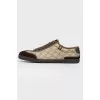 Men's sneakers with suede inserts