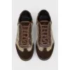Men's sneakers with suede inserts