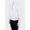 White striped shirt with lace