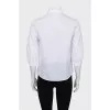 White striped shirt with lace