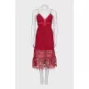 Fitted lace dress with pockets