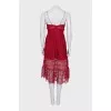 Fitted lace dress with pockets