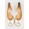 Open toe leather shoes
