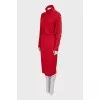 Red Wool Bodycon Dress