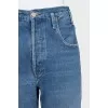 Blue jeans with buttons