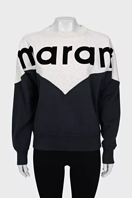Sweatshirt with branded print
