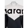 Sweatshirt with branded print