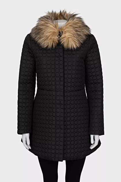 Quilted jacket with buttons